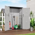 thumbnail image 2 of ToyKAKA Grey Multifunctional Storage Tall Cabinet for Organized Home Spaces, 2 of 8