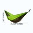thumbnail image 2 of Portable Foldable Outdoor Hammock, Nylon Multicolor Single/Double Size With Solid Load Capacity, Compact Hanging Swing for Camping, Travel, Backyard Leisure Rest, 2 of 5