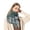 Green, variant on Autumn Winter Womens Fashion Plaid Printed Winter Cold Weather Warm Scarf With Tassels Long Scarves Wrap Shawl Neck Warmer 70.86"x27.55" Grey
