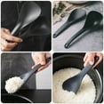 thumbnail image 5 of Aloha 1 Set 2Pcs Non-stick Rice Paddles Soup Spoons Multipurpose Serving Spoon (Black), 5 of 8