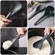 thumbnail image 3 of 1 Juego de 2 cucharas antiadherentes para arroz y sopa, multiusos (negras), 3 of 6