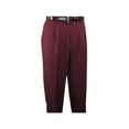thumbnail image 2 of Men 2pc Walking Leisure Suit Short Sleeves By DREAMS 255-06 Solid Burgundy, 2 of 7
