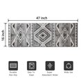 thumbnail image 5 of White Geometric Diamond Striped Pattern Door Rugs,Washable Non Slip Door Mats Indoor,Decorative Door Mats,Entry Mat Indoor for Entrance,Bedroom,Kitchen,Bathroom,16"x47", 5 of 6