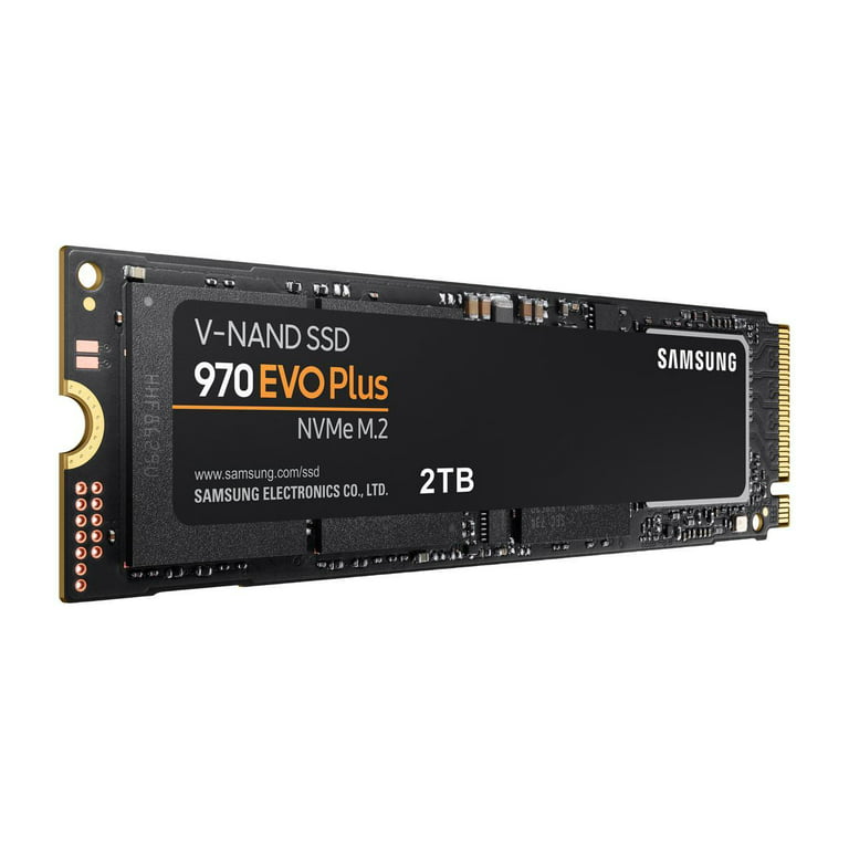 SAMSUNG 970 EVO PLUS M.2 2280 2TB PCIe Gen 3.0 x4, NVMe 1.3 V-NAND Internal  Solid State Drive (SSD) MZ-V7S2T0B/AM