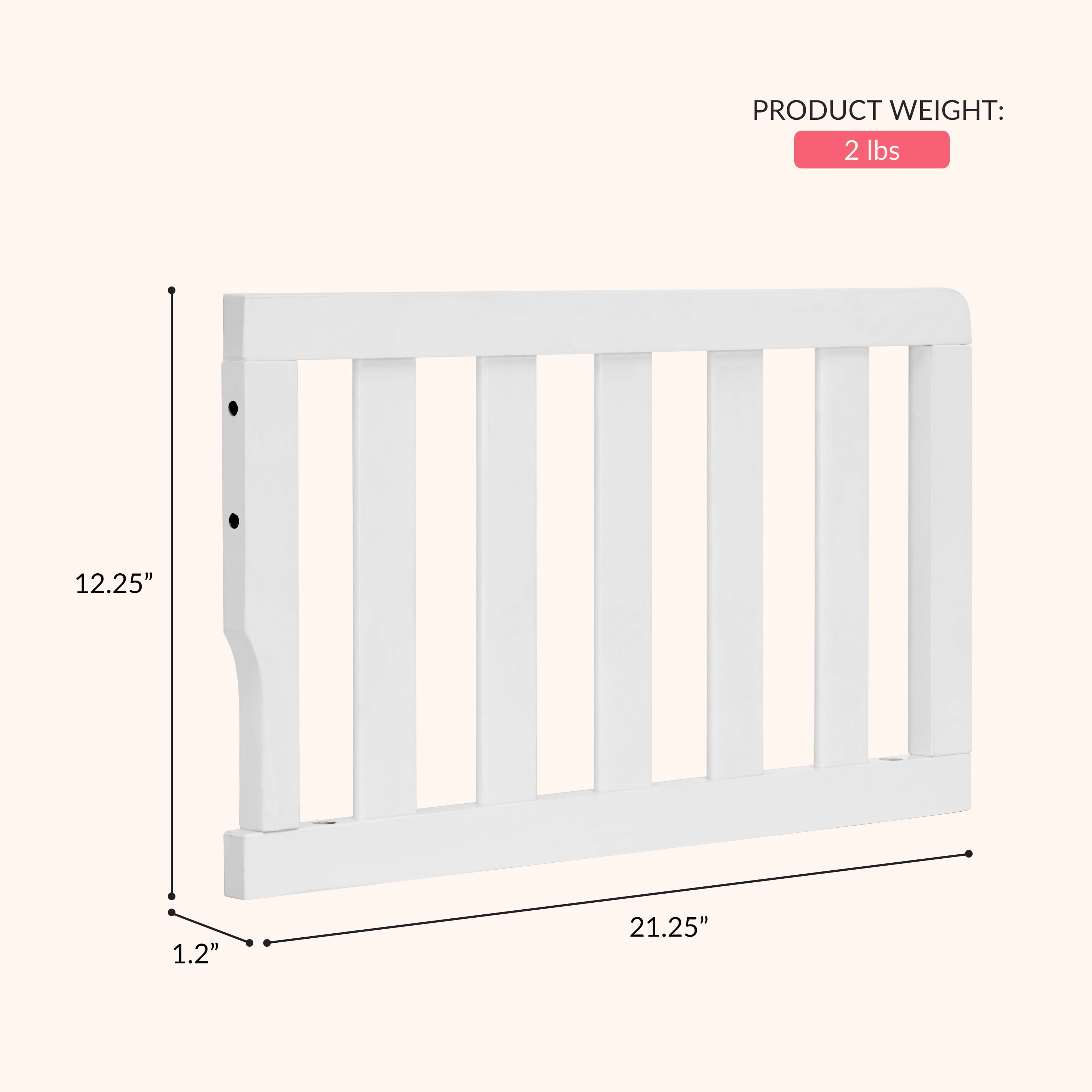 Dream On Me Universal Convertible Crib Toddler Guard Rail