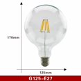 thumbnail image 1 of 2 uds E27 E14 Retro Edison bombilla de filamento LED AC220V bombilla de luz C35 G45 A60 ST64 G80 G95 G125 bombilla de vidrio vela Vintage Tan Jianjun unisex, 1 of 2