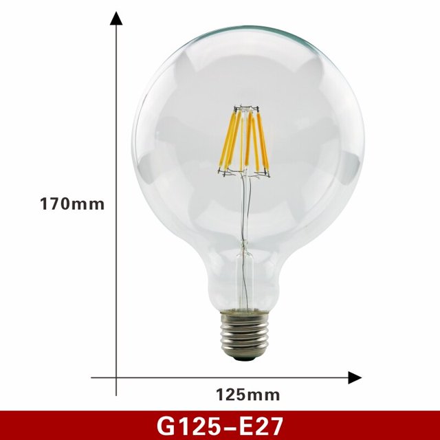 2 uds E27 E14 Retro Edison bombilla de filamento LED AC220V bombilla de luz C35 G45 A60 ST64 G80 G95 G125 bombilla de vidrio vela Vintage Tan Jianjun unisex