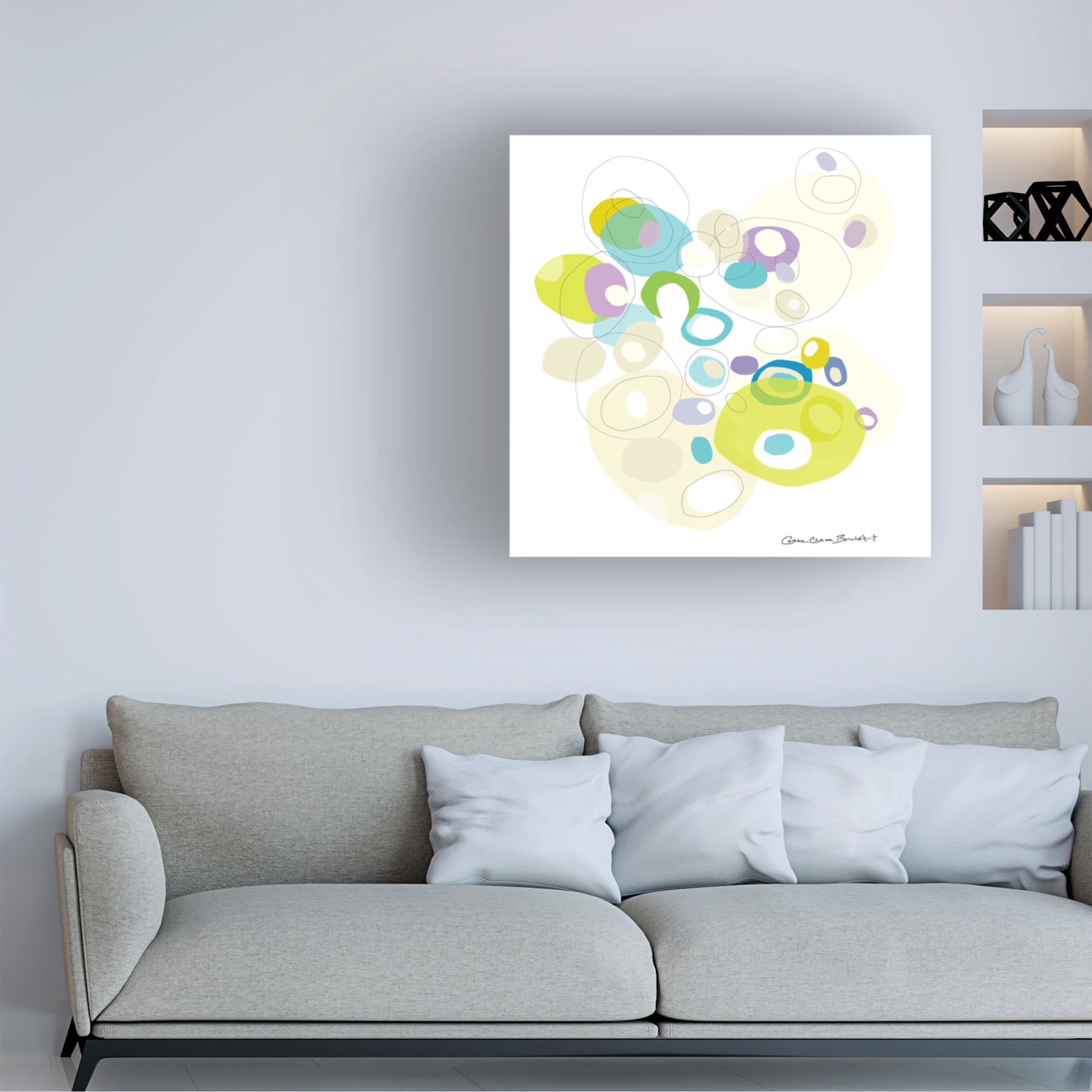 Canvas Wall Art - Caroline Benchétrit 'You and I Are Best Friends' Wall Art for Living Room, Bedroom, or Office Décor by Trademark Fine Art - 35 x 35 Inches
