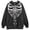 01-Black1316, variant on SONXAHE Skeleton Print Zip Up Hoodie For Women Oversized Long Sleeve Pocket Casual Jacket Outerwear