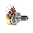 thumbnail image 4 of Uxcell WH148 20K Ohm Variable Resistors Rotary Carbon Film Taper Potentiometer 5packs, 4 of 5
