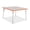 Orange, variant on Square Activity Table - 48" X 48", A-height - Freckled Gray/Green/Gray