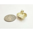 thumbnail image 4 of 10k yellow Gold lion head face leo zodiac Pendant charm fine gift jewelry 3.7g, 4 of 11