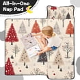 thumbnail image 4 of Beige Christmas Tree Pattern Toddler Nap Mats for Kids Preschool,50"x20" Sleeping Mat Bag or Kids,Toddler Sleeping Bag,Toddler Nap Mat or Daycare, 4 of 6