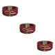 thumbnail image 3 of Qarigey magnética Multicapas Cadena de mano de cuero ajustable Negro Cuadros rojos Type1 NO1, 3 of 6