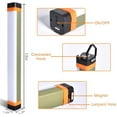 thumbnail image 3 of Barra de luz magnética para tienda de campaña, lámpara magnética recargable, 4 modos, 400 lúmenes, luz de camping recargable por USB con banco de energía de 1200 mAh, luz de emergencia con gancho brillar Electrónica, 3 of 5