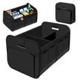 thumbnail image 1 of Organizador de Cajuela Universal para Auto, Caja de Almacenamiento Plegable Maletero de Coche, con Multiple Compartimentos Bolsas Herramientas, para SUV, Carro, Jeep, Compras y Camping (Negro), 1 of 7