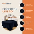thumbnail image 4 of Cobertor Ligero Liso Matrimonial Hotelero Suave Y Calientito. MOD. AZUL ELECTRICO, 4 of 4