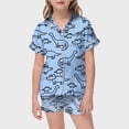 thumbnail image 1 of WEAIXIMIUNG Ensemble de Vêtements de Maison Peints à la Main pour Enfants, Pyjama à Colorier pour Fille, 150, 1 of 5