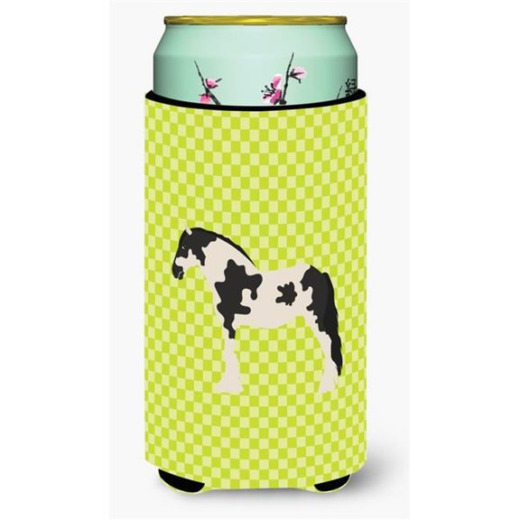 Cyldesdale Horse Green Tall Boy Beverage Insulator Hugger