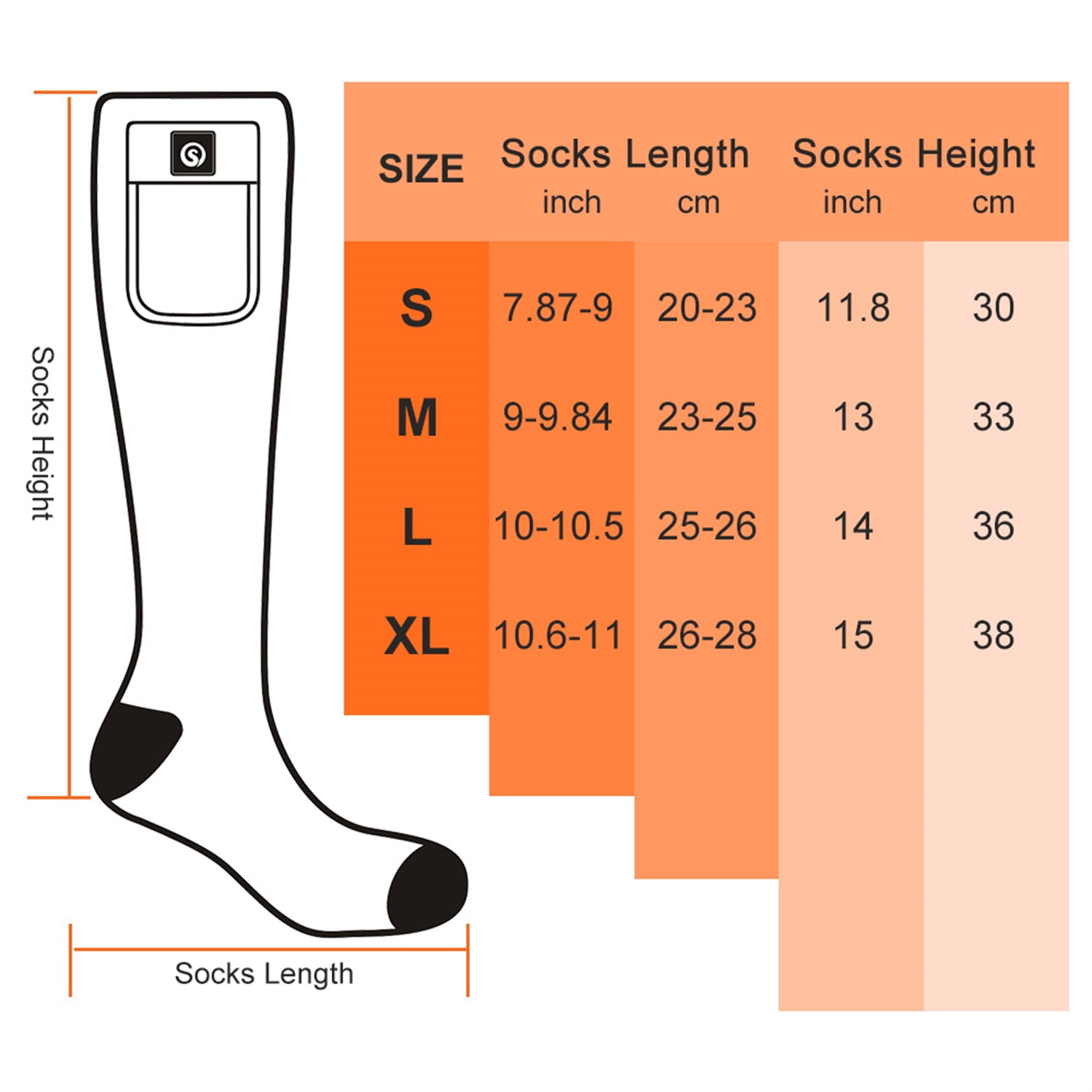 Upgraded Rechargeable Electric Heated Socks,7.4V 2200mAh Battery Powered Cold Weather Heat Socks for Men Women,Outdoor Riding Camping Hiking Motorcycle Skiing Warm Winter Socks