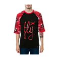 thumbnail image 1 of Fly Society The Max Raglan - Camiseta gráfica para hombre, color negro, grande, 1 of 1