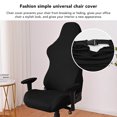 thumbnail image 3 of Cubierta De Silla De Juego, Cómoda Cubierta De Silla De Computadora El Estiramiento Negro Con Cubiertas De Reposabrazos Para La Oficina, 3 of 7