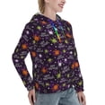 thumbnail image 6 of Lsque Halloween Pattern Casual Women's Hoodie,Hooded Sweatshirt with Kangaroo Pocket,Pullover Hoodie with Eye-catching Drawstrings-Small, 6 of 7