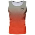 thumbnail image 2 of Afdoent Men's Tank Top Male Vest Exercise Swimming Beach Shirt Sleeveless Gradient Shirt Fitness Gym Fitness Training Comfortable, 2 of 3