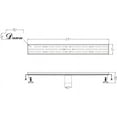 thumbnail image 2 of Dawn® LAN240304 Amazon River Series Linear Shower Drain 24"L In Polished Satin, 2 of 2