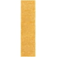 thumbnail image 3 of Unique Loom Davos Shag Collection Area Rug - Solid (2' 7" x 10' Runner Sun Yellow), 3 of 7