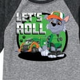 thumbnail image 3 of Paw Patrol - Let's Roll Rocky - Toddler And Youth Raglan Graphic T-Shirt, 3 of 6