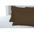 thumbnail image 3 of Royale Linens Pillow Shams 2 Pack Euro Size 26x26 Inch- Brushed 1800 Microfiber- Bed Pillow Shams, Wrinkle & Fade Resistant Super Soft and Cozy- Envelope Closure- Oxford Pillow Case (Euro, Chocolate), 3 of 8