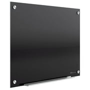 Quartet Infinity Magnetic Glass Marker Board 36 x 24 Black G3624B