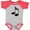 Baseball Heather and Red, variant on Inktastic Music Notes for the Music Lover Boys or Girls Baby Bodysuit
