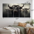 thumbnail image 4 of Designart "Gentle Guardians Grey Buffalo II" Animals Wall Art Prints Set, 4 of 5