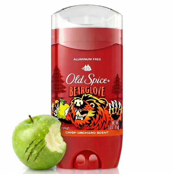 Old Spice Aluminum Free Men's Deodorant, Invisible Solid Stick, Bearglove, 3.0 oz