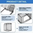 thumbnail image 3 of Uxcell 4.41 x 3.94 x 2.8 Inch Outlet Cover Box, Transparent Black, 3 of 7