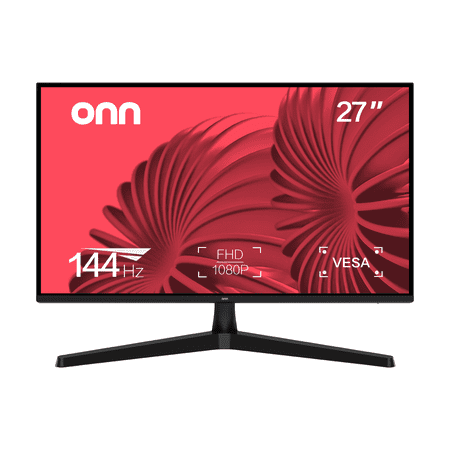 onn 27" FHD (1920 x 1080p) 144Hz 1ms Gaming Monitor, Black