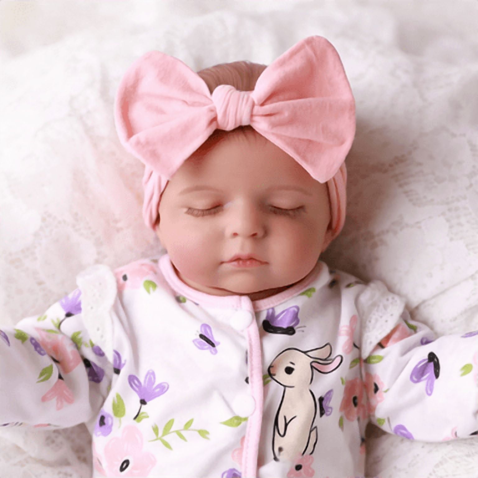 Dayoff kids 18 Inch Reborn Baby Doll Lifelike Sleeping Newborn Dolls(No Accessoires)