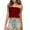 Red, variant on Tube Tops Womens Cute Ruffled Removable Straps Camisole Top Sleeveless Layering Underwire Free Plus Size Strapless Bra White,One Size
