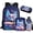 Galaxy Dragon, variant on Yuyamidu Kawaii Panda 4 Piece Backpack Set for Kids with Lunch Bag Pencil Case and Water Bottle Holder School Bag for Elementary Middle School