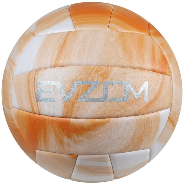 Voleibol EVZOM, talla 5, suave, poliuretano, ligero, naranja