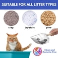 thumbnail image 5 of Durable Metal Cat Litter Cleaner with Long Handle - Heavy Duty Pooper for Efficient Litter Management Stainless Steel Design for Optimal Cleaning Washable and Convenient Stand Included, 5 of 5