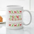 thumbnail image 3 of CafePress - Meowy Christmas - 11 oz Ceramic Mug - Novelty Coffee Tea Cup, 3 of 4
