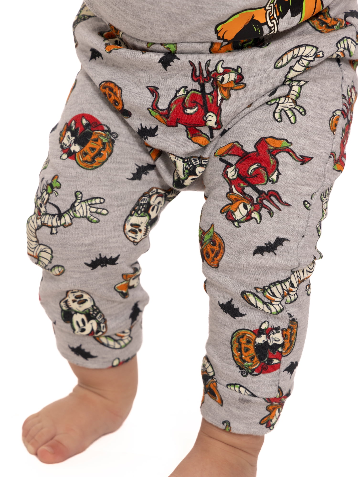 Halloween Mickey & Friends Unisex Baby Glow in the Dark Outfit Set, 3-Piece, Sizes 0M-12M