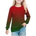 thumbnail image 1 of Haut Fille Manches Longues Col Rond Imprimé Chandail pour Enfants, Robe Longue, 1 of 8