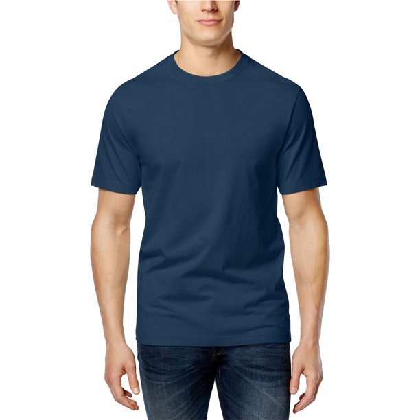 Club Room Paxton - Camiseta básica para hombre, color azul, talla mediana