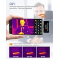 thumbnail image 2 of ANCEL IR101 Ultra-Clear Thermal Camera for Android, 256x192 IR Thermal Imaging Camera, -4°F~1022°F Temp Range Thermal Imager Camera, 25Hz Image Frame Rate, Design for Smartphone and Tablets, Gray, 2 of 7