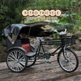 thumbnail image 4 of Modèle de Tricycle Nostalgique Style Rétro Chaîne Extensible Mobile Simulation Vélo Ornement Échelle 1 10 Miniature Alliage Rickshaw Décoration Maison Cadeau de Collection, 4 of 7