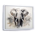 thumbnail image 2 of Designart "The Elegance Of Elephant Motion II" Animals Elephant Floater Framed Canvas Art Print, 2 of 5